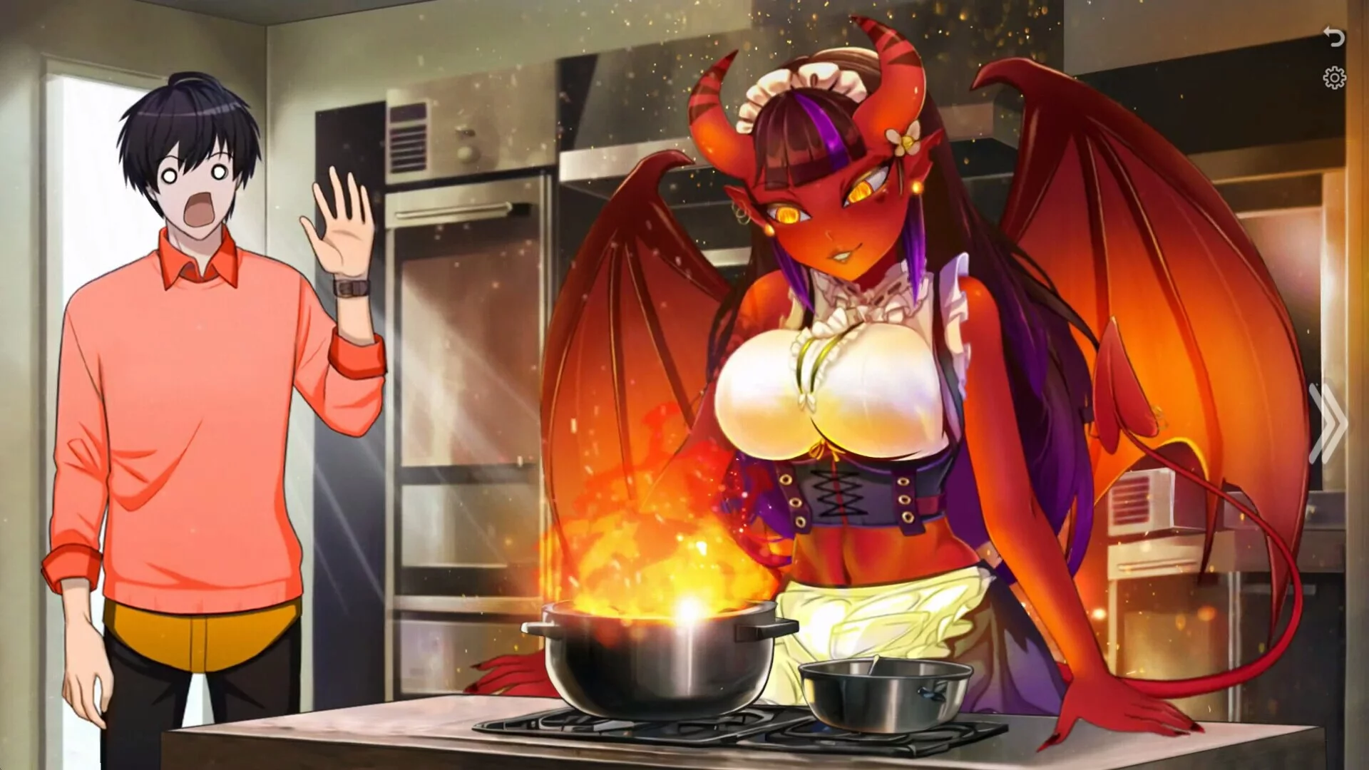 Изображение игры: Succubus's making lunch