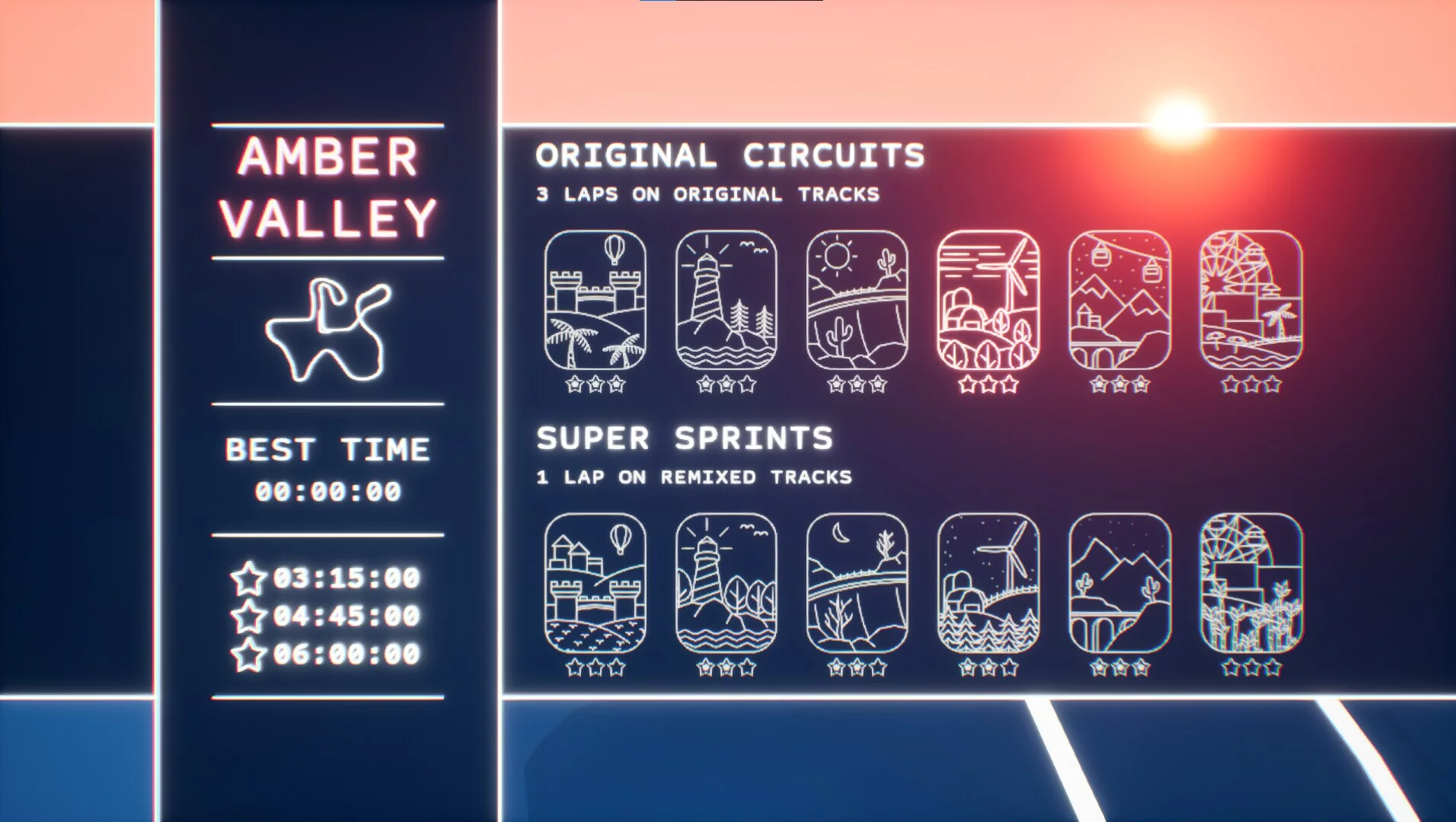 Изображение игры: Super Retro Rec League Racing