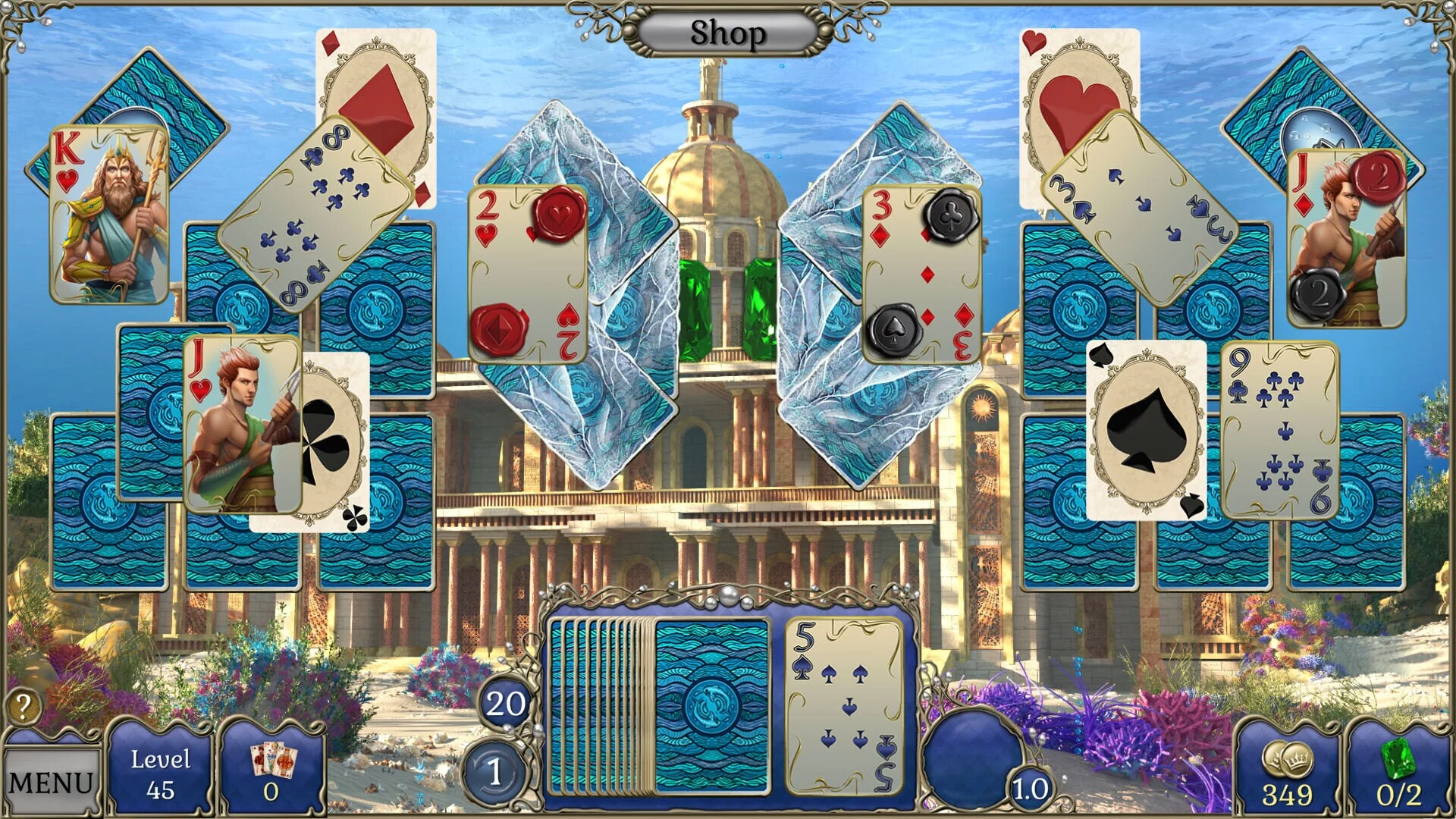 Изображение игры: Jewel Match Atlantis Solitaire 4 - Collector's Edition
