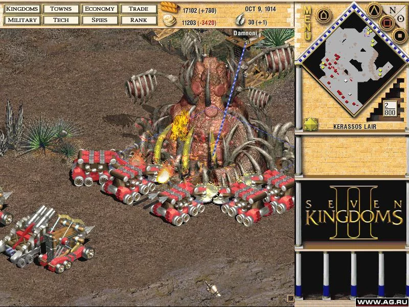 Изображение игры: Seven Kingdoms 2: The Fryhtan Wars