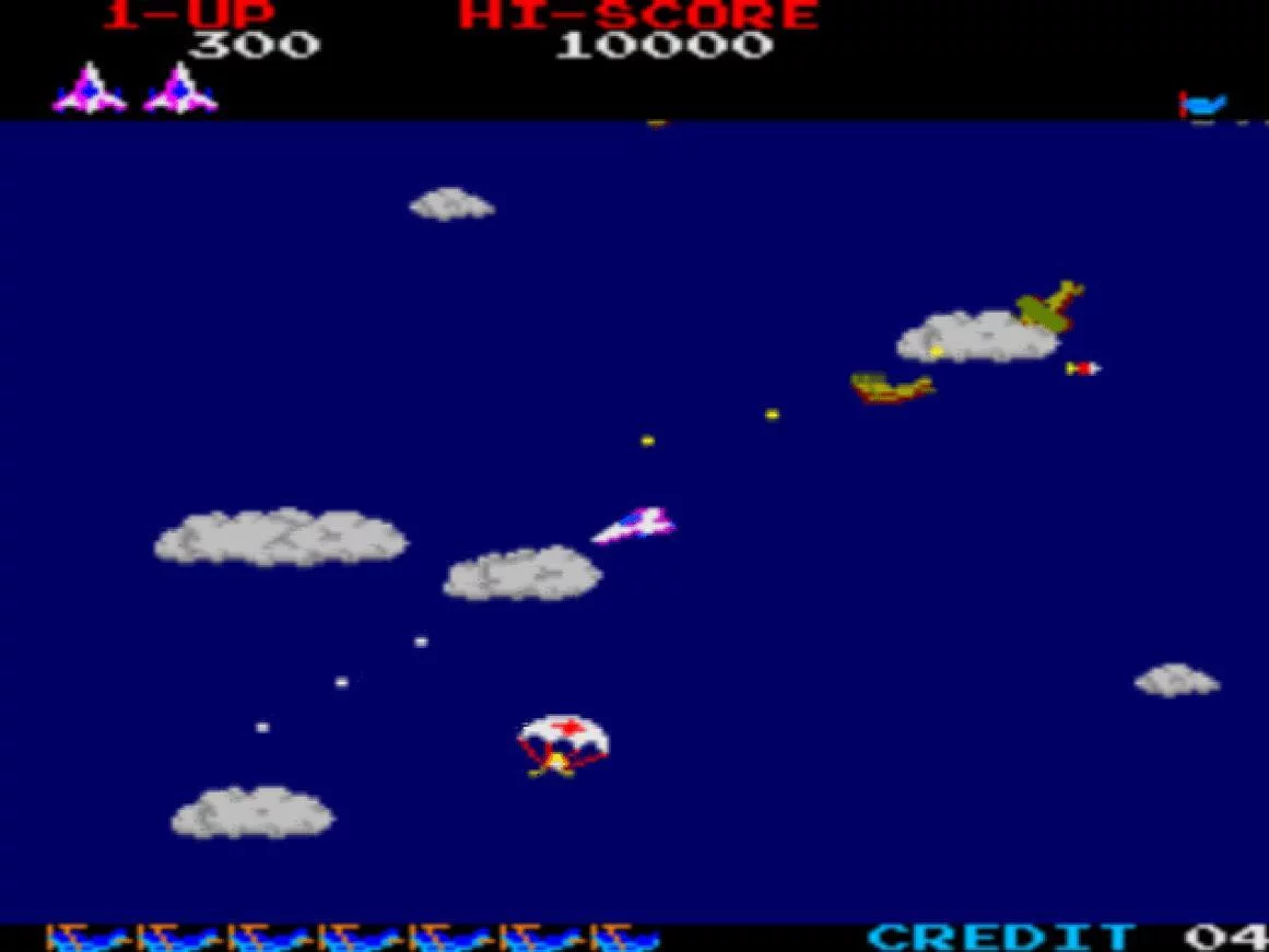 Изображение игры: Time Pilot