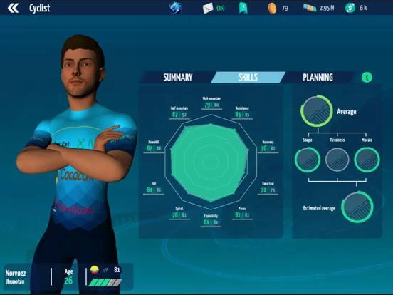 Изображение игры: Live Cycling Manager Pro 2023