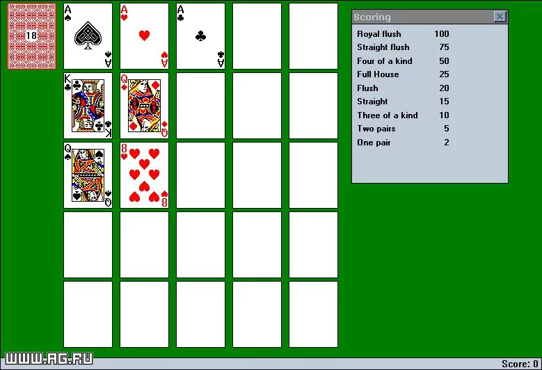 Изображение игры: Poker Solitaire