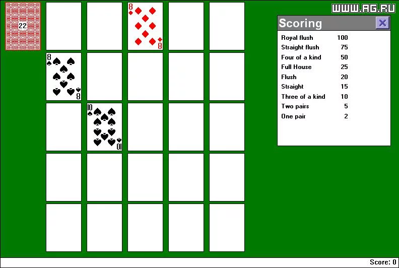 Изображение игры: Poker Solitaire