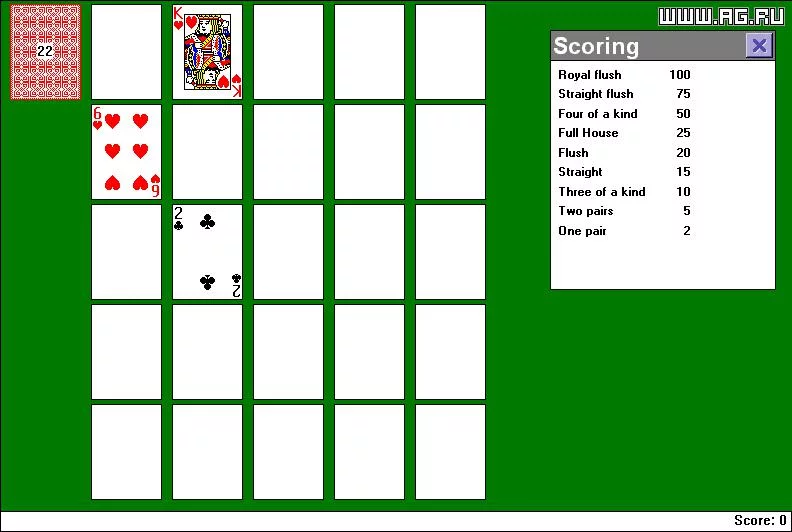 Изображение игры: Poker Solitaire