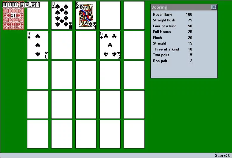 Изображение игры: Poker Solitaire