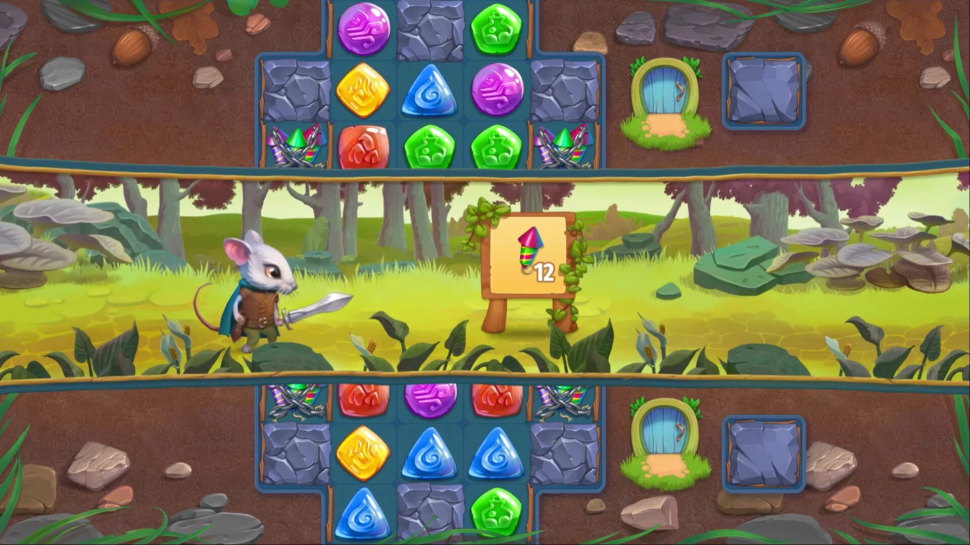 Изображение игры: Strongblade - Puzzle Quest and Match-3 Adventure