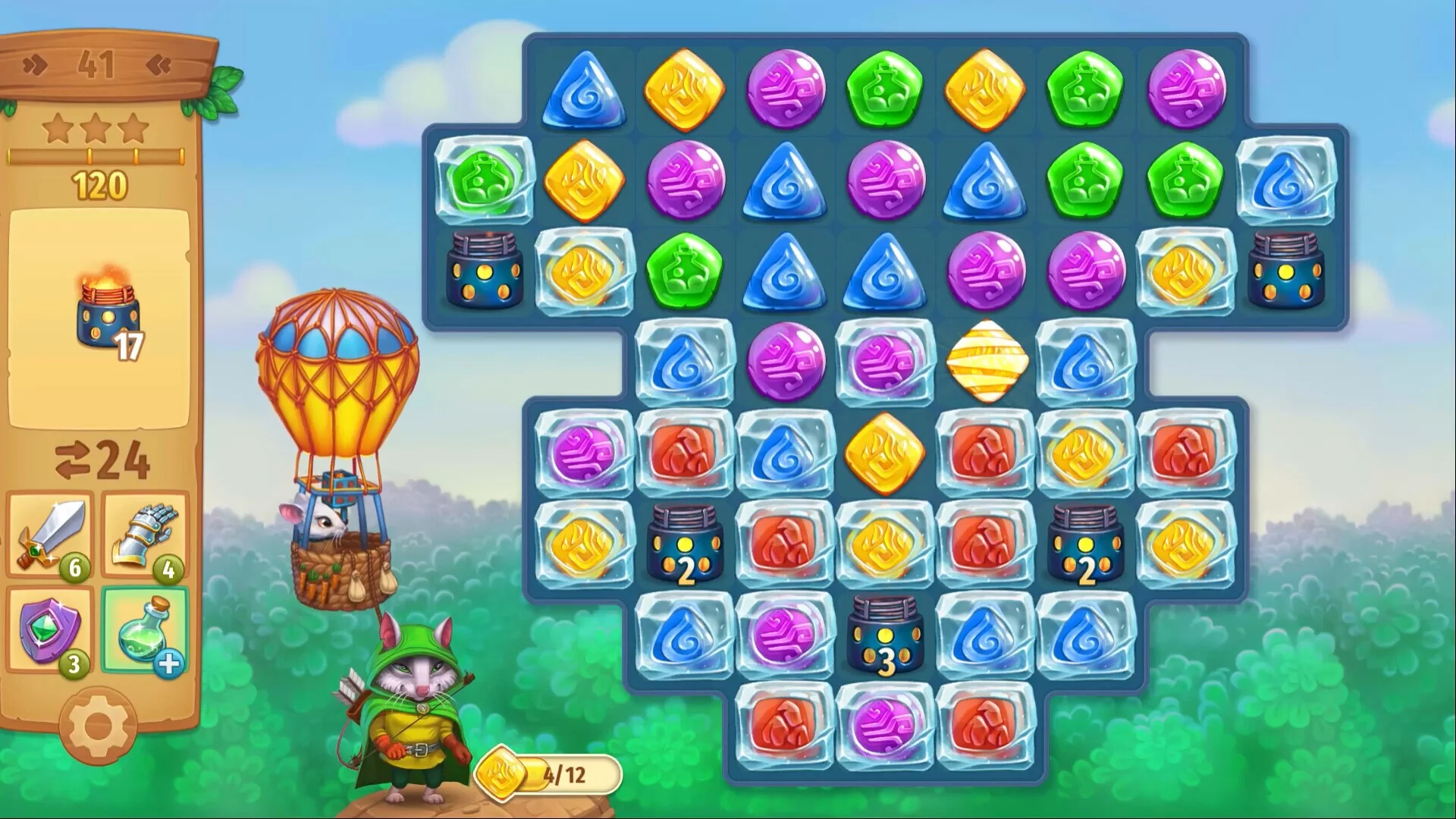 Изображение игры: Strongblade - Puzzle Quest and Match-3 Adventure