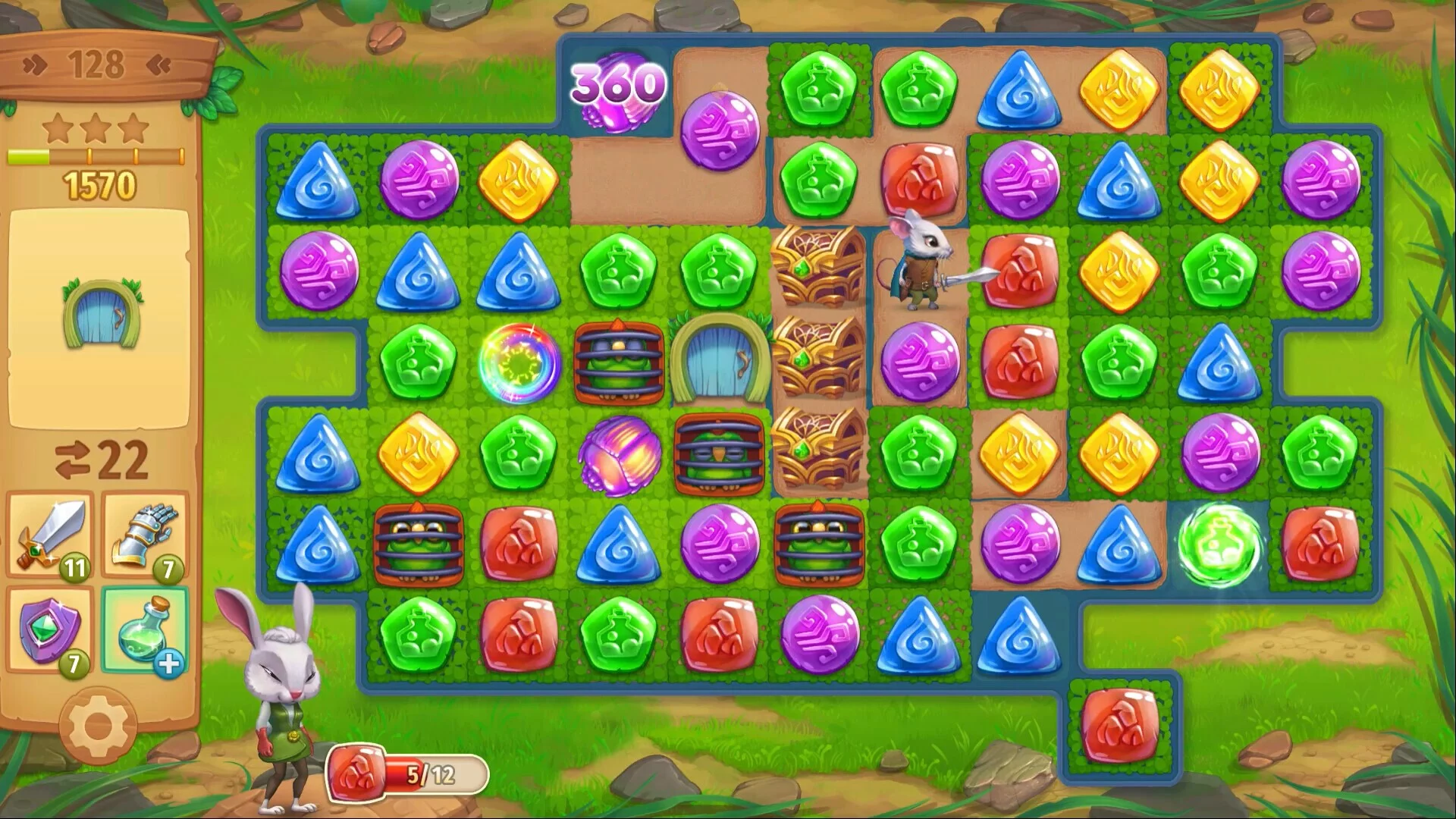 Изображение игры: Strongblade - Puzzle Quest and Match-3 Adventure
