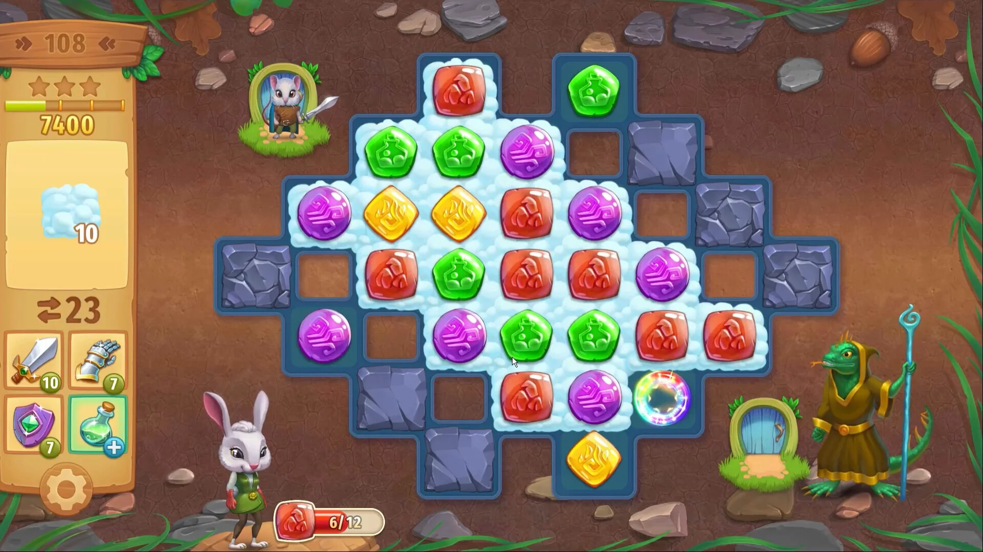Изображение игры: Strongblade - Puzzle Quest and Match-3 Adventure
