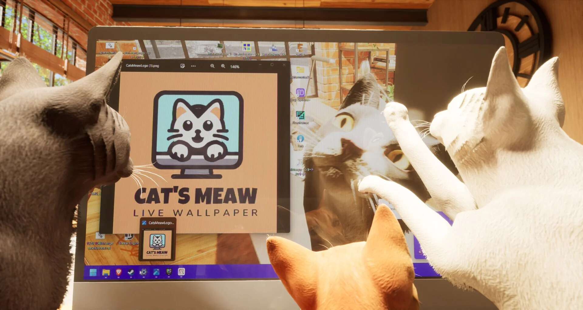 Изображение игры: Cat's Meow Live Wallpaper