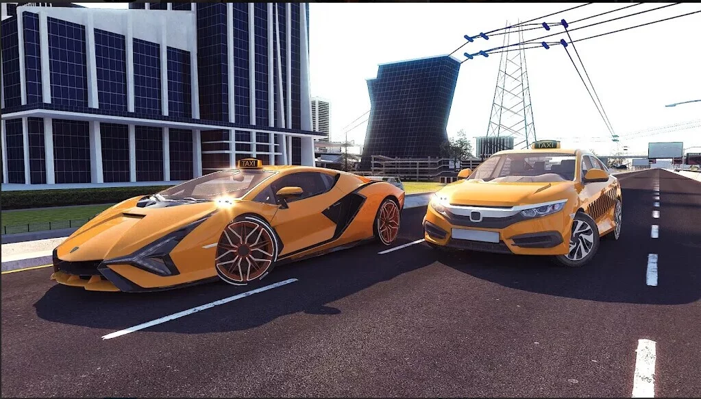 Изображение игры: Taxi Simulator in City