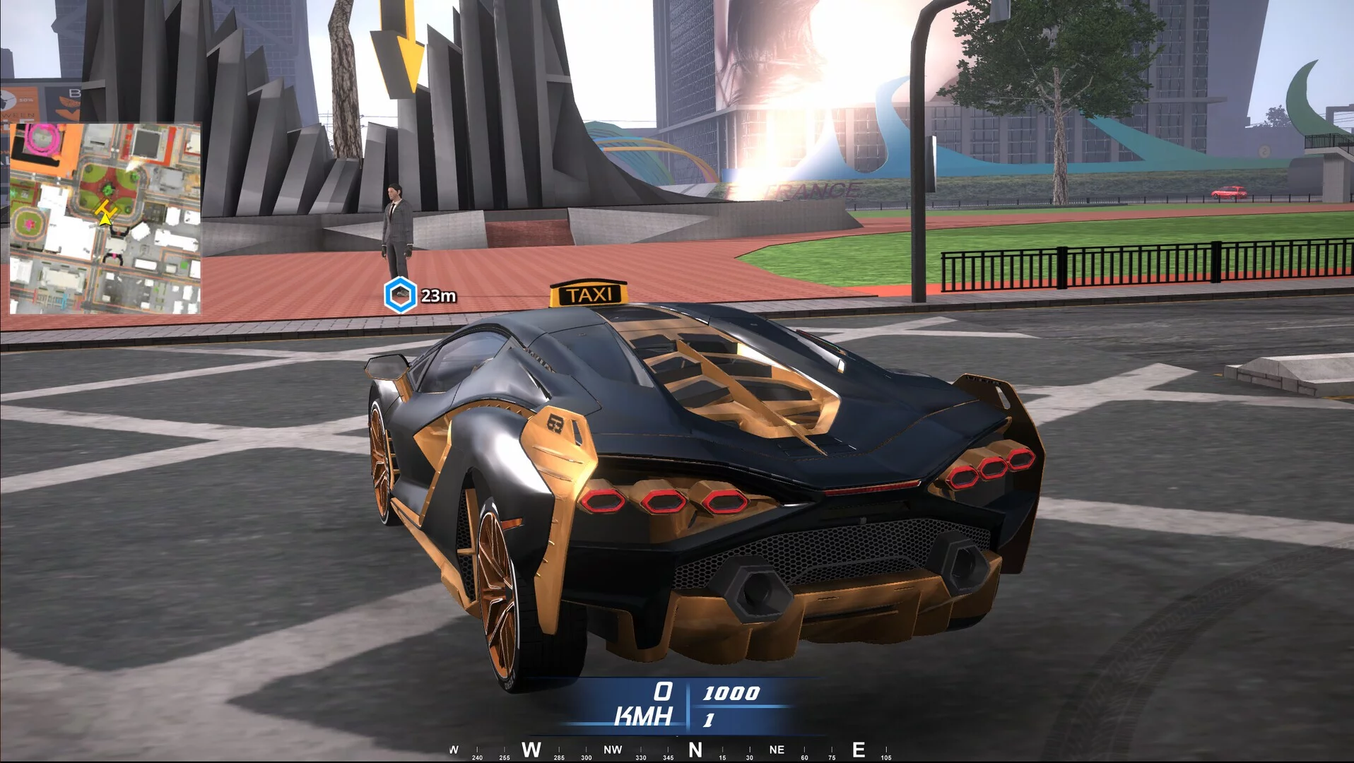 Изображение игры: Taxi Simulator in City