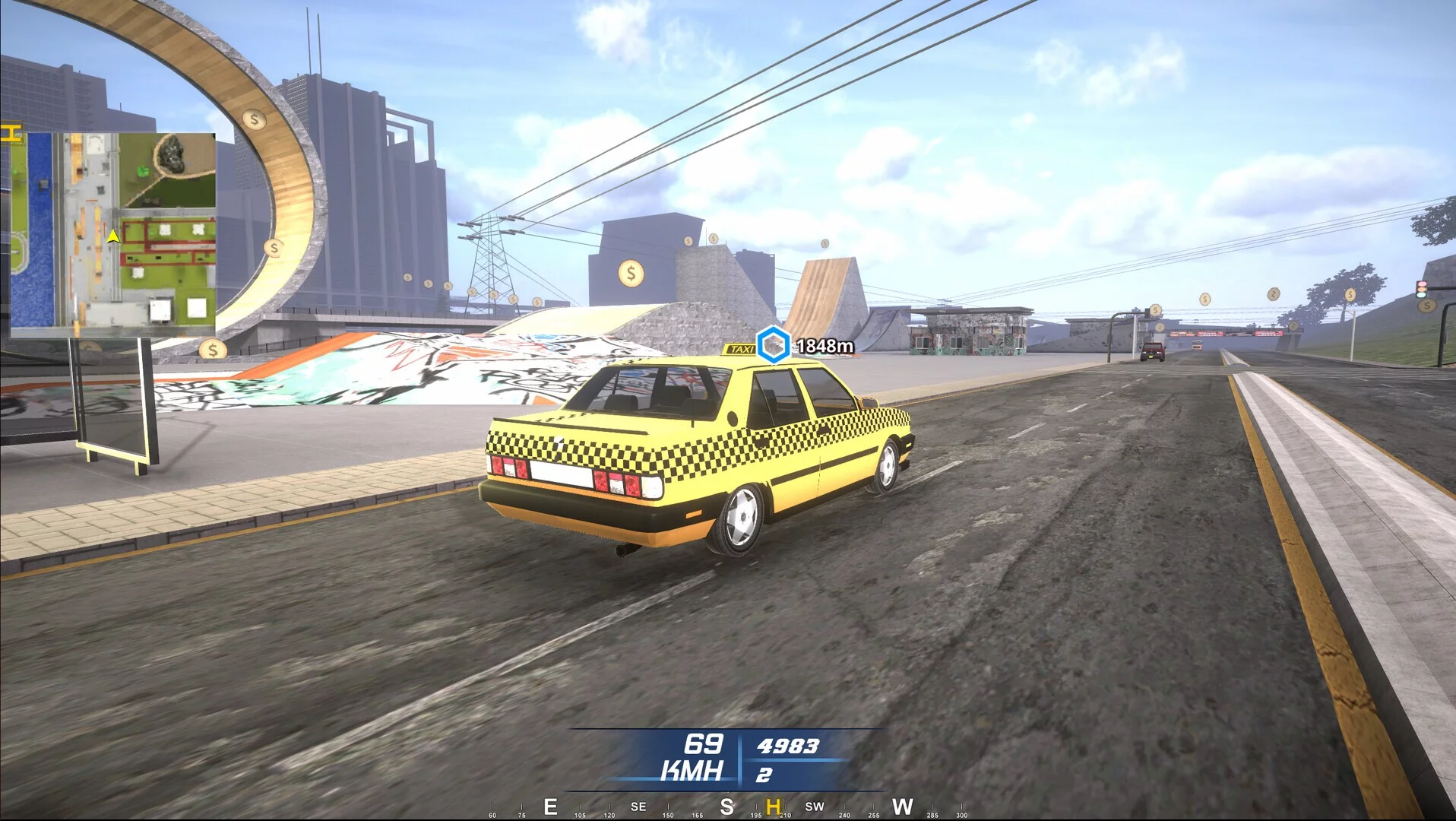 Изображение игры: Taxi Simulator in City