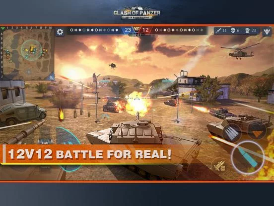 Изображение игры: Clash of Panzer