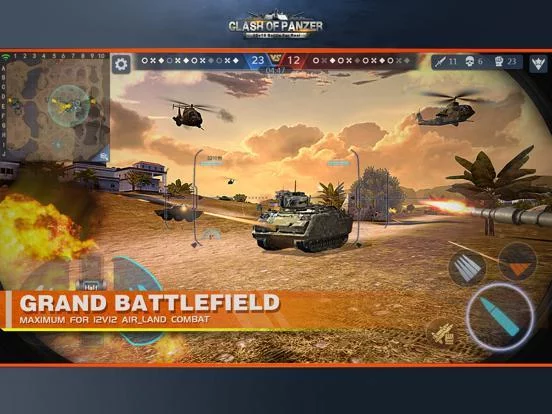 Изображение игры: Clash of Panzer