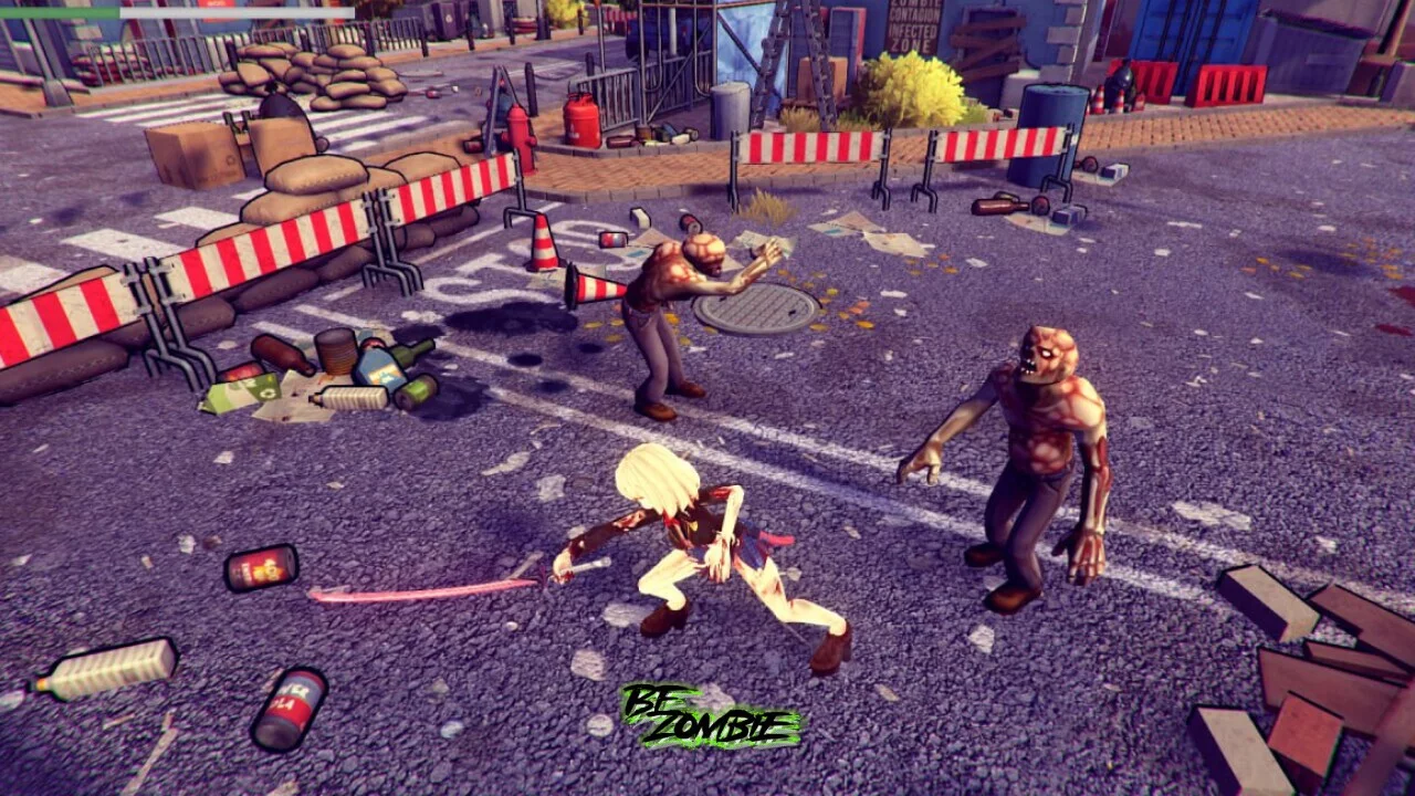 Изображение игры: BeZombie Anime Invasion