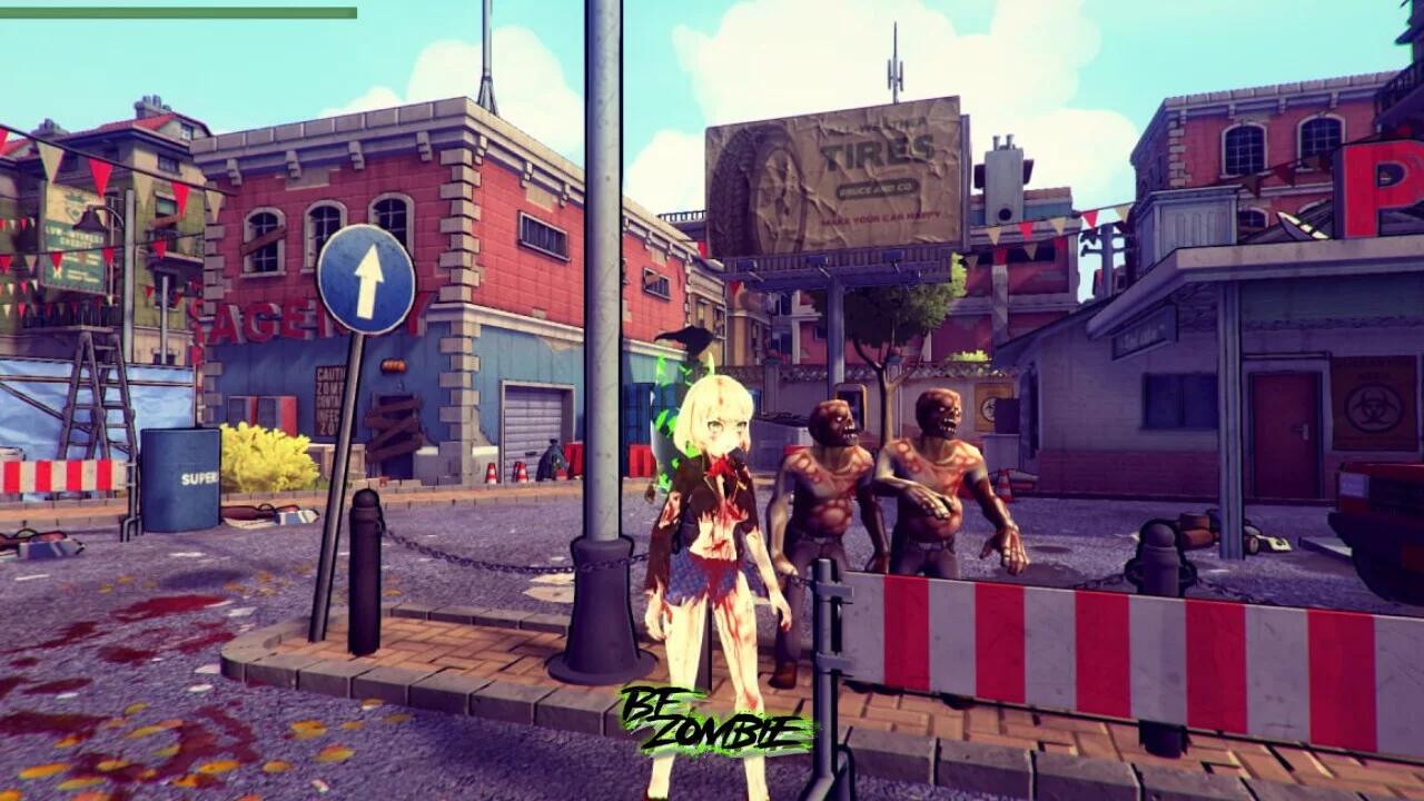 Изображение игры: BeZombie Anime Invasion