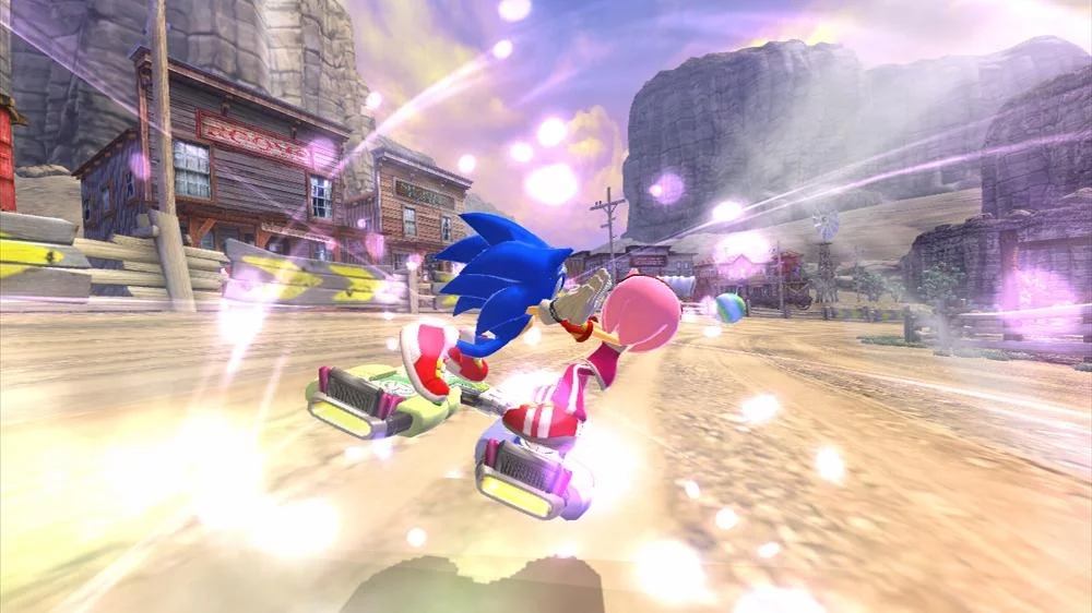 Изображение игры: SONIC FREE RIDERS