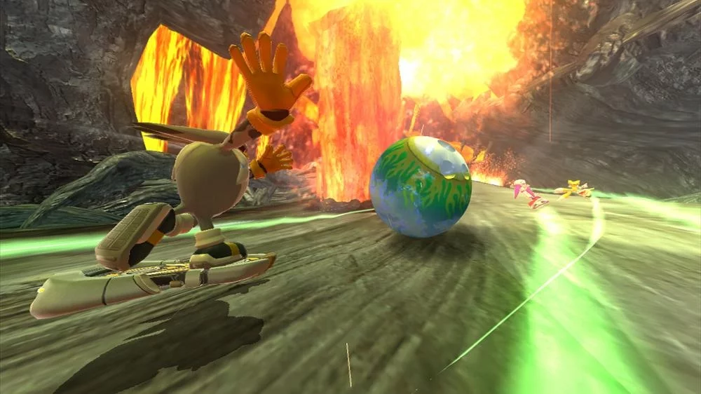 Изображение игры: SONIC FREE RIDERS