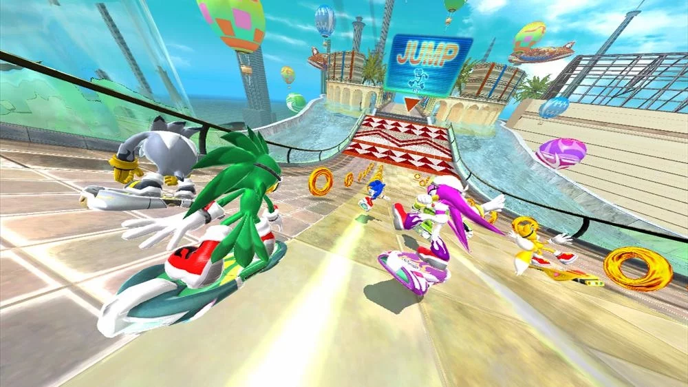 Изображение игры: SONIC FREE RIDERS