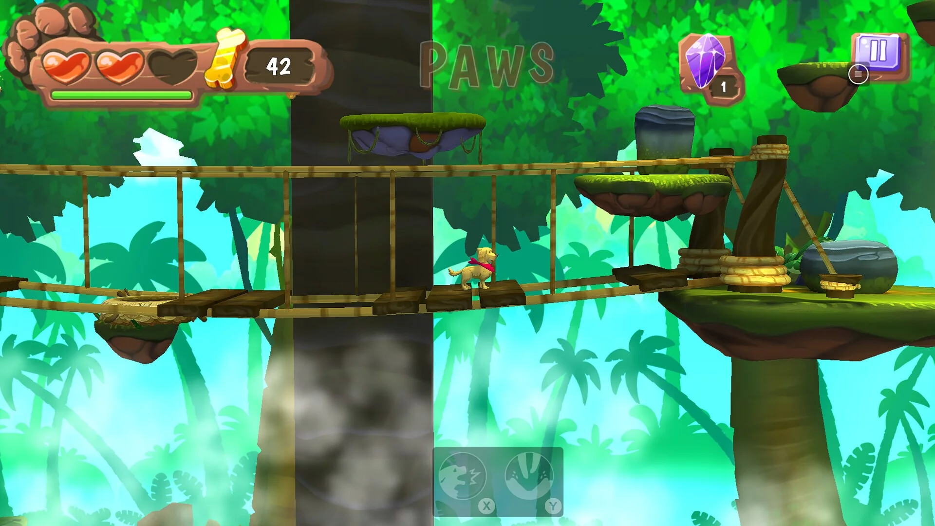 Изображение игры: Jumpy Paws - World Adventures