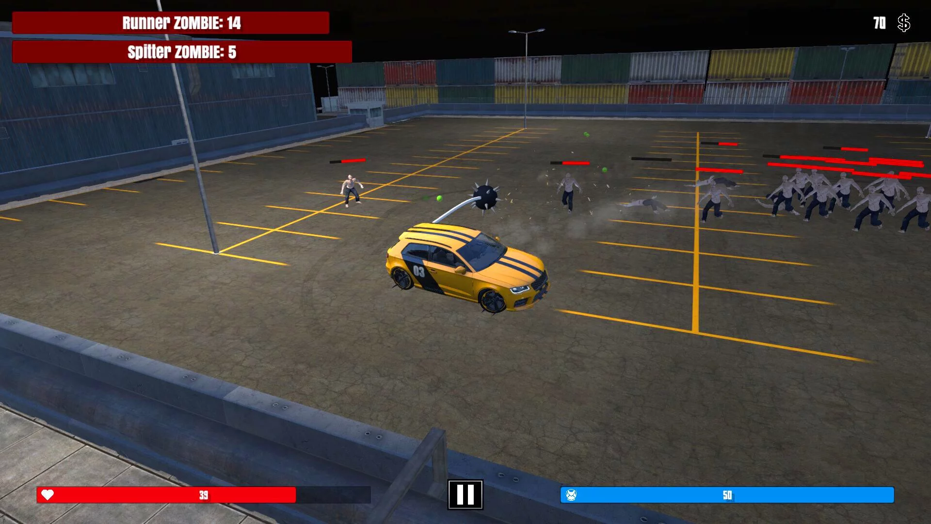 Изображение игры: Drift Cars Zombie Crusher