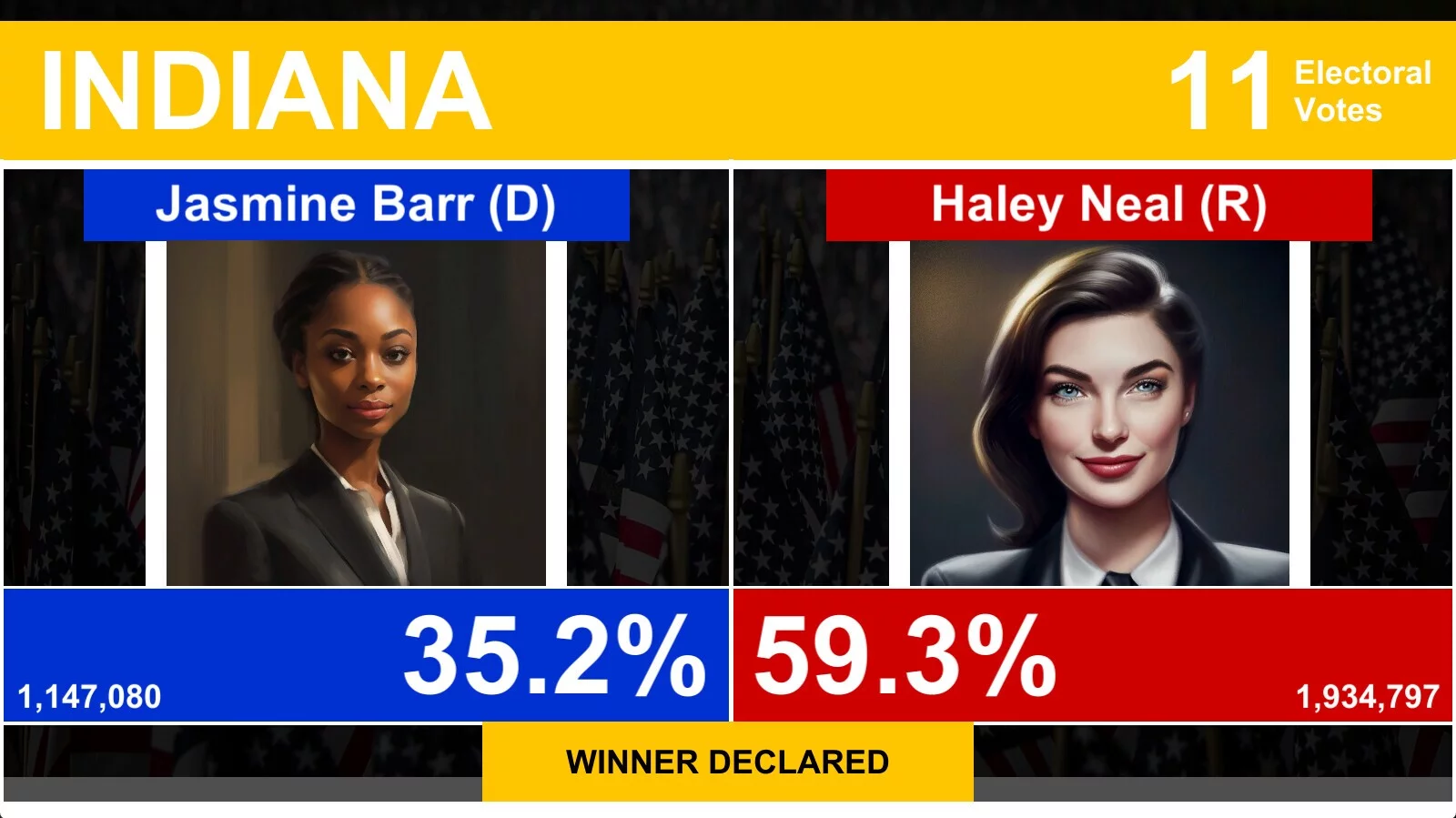 Изображение игры: 2024 U.S. Election Simulator