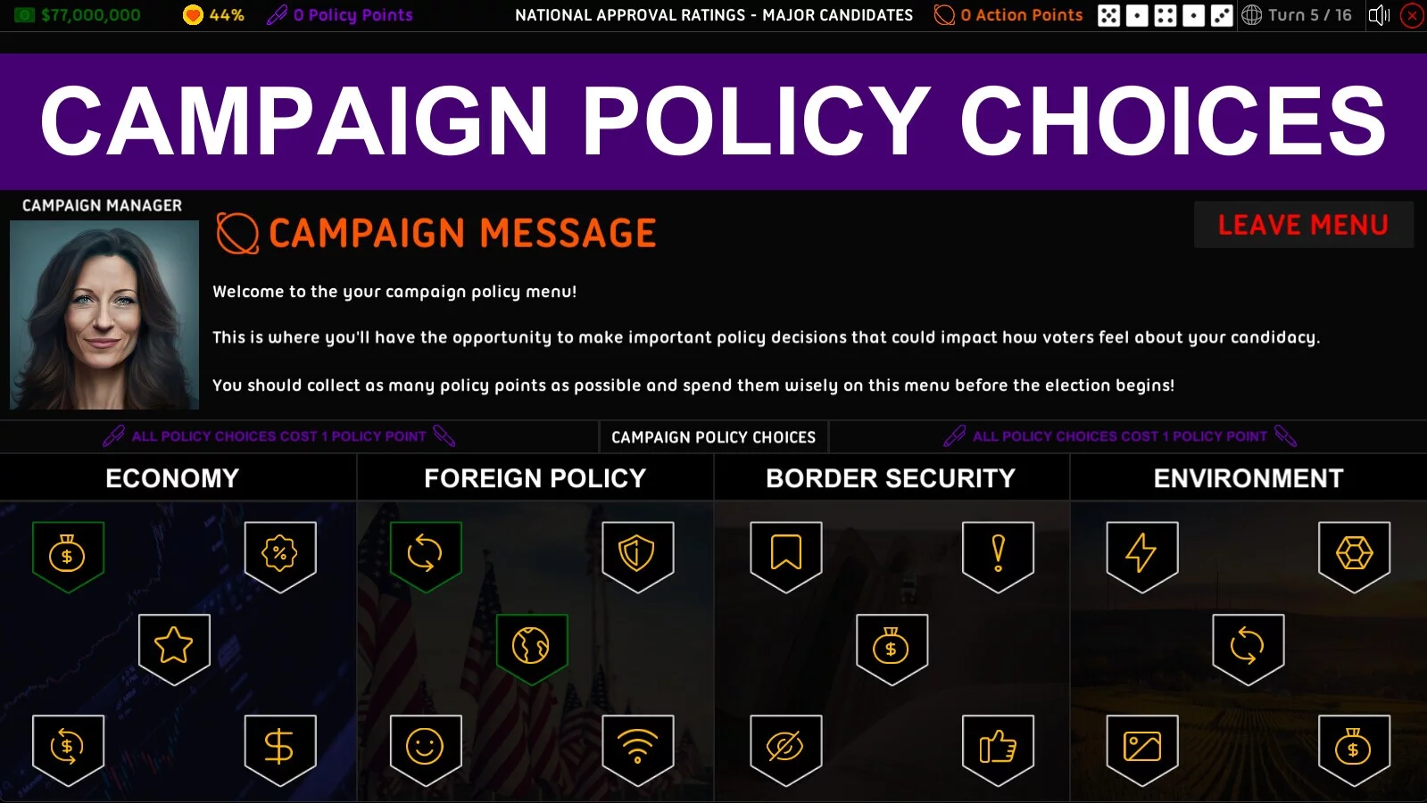 Изображение игры: 2024 U.S. Election Simulator