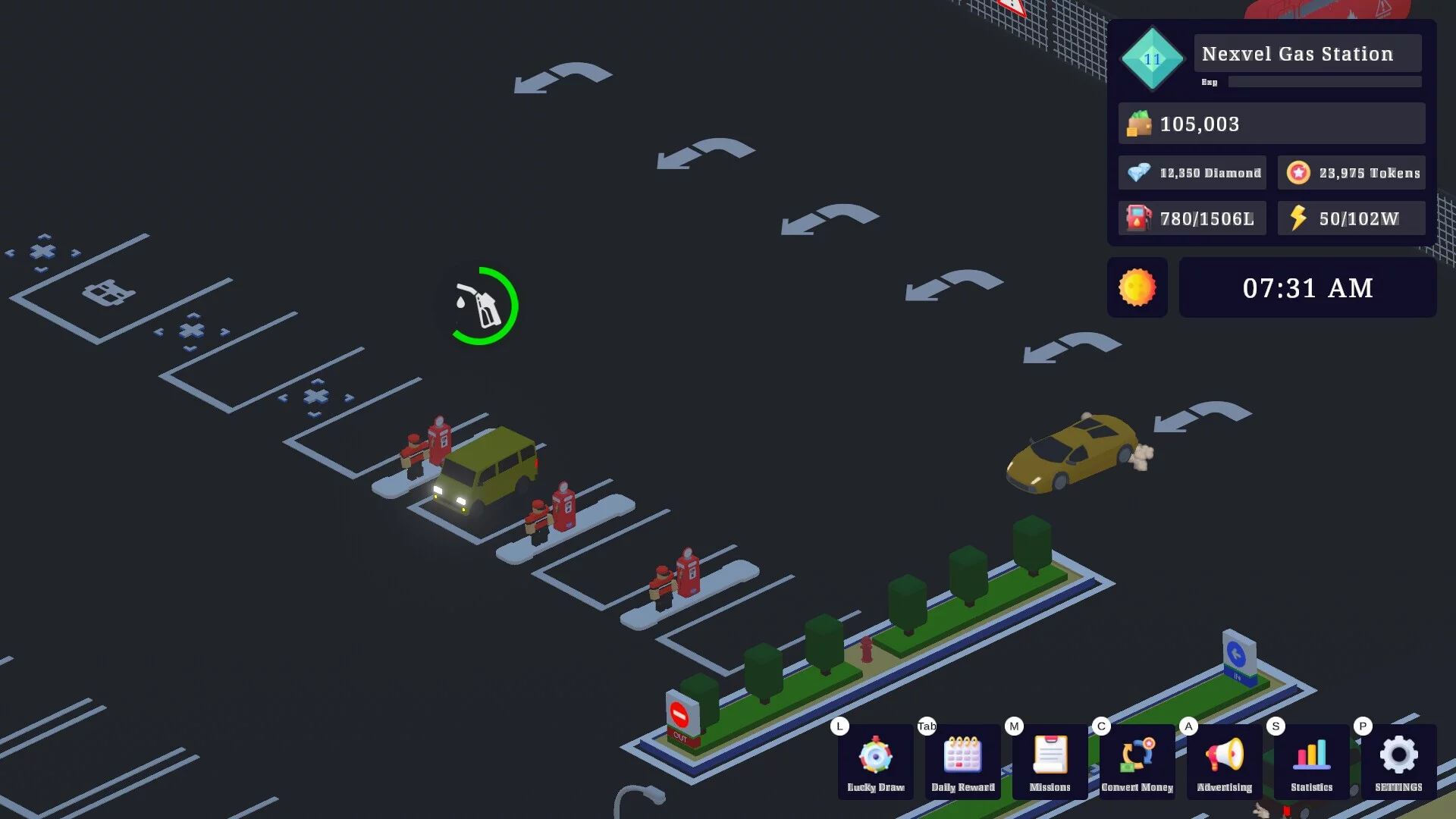Изображение игры: Gas Station Tycoon