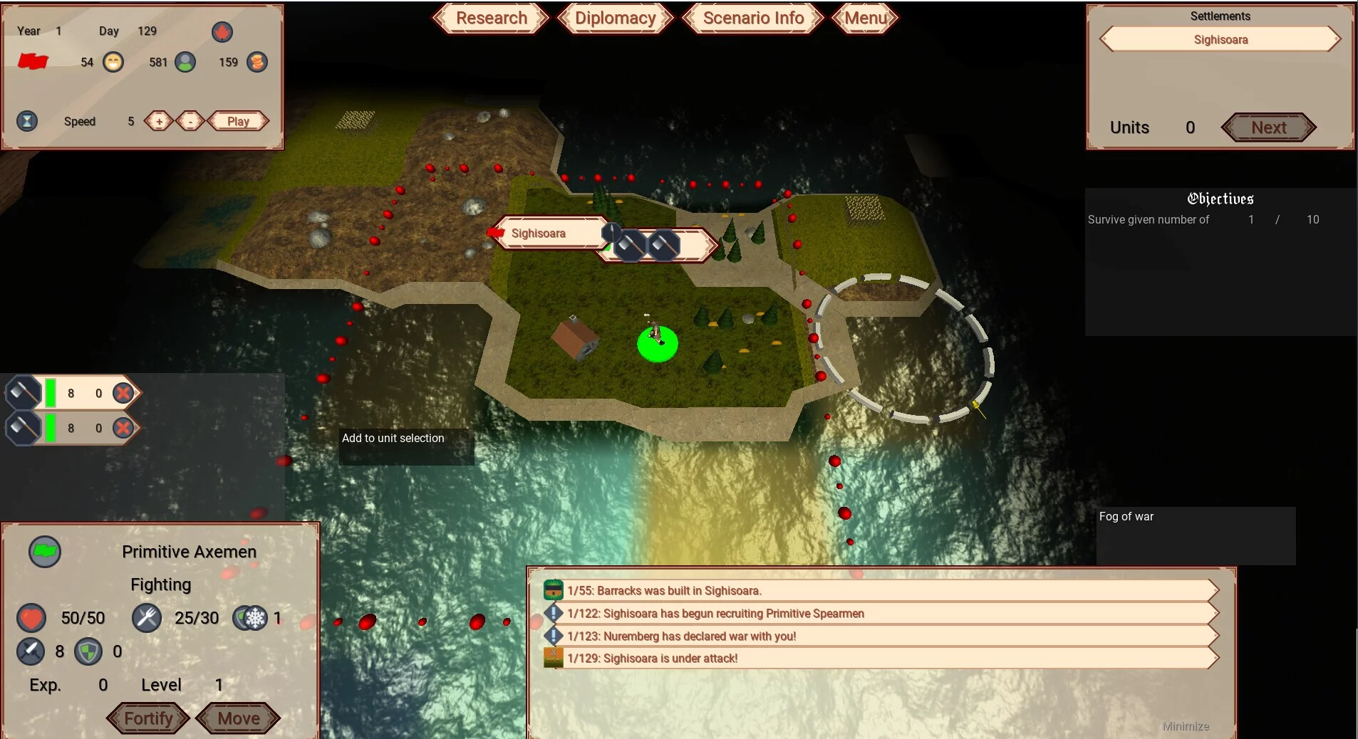 Изображение игры: Time and Time again - a Strategy game