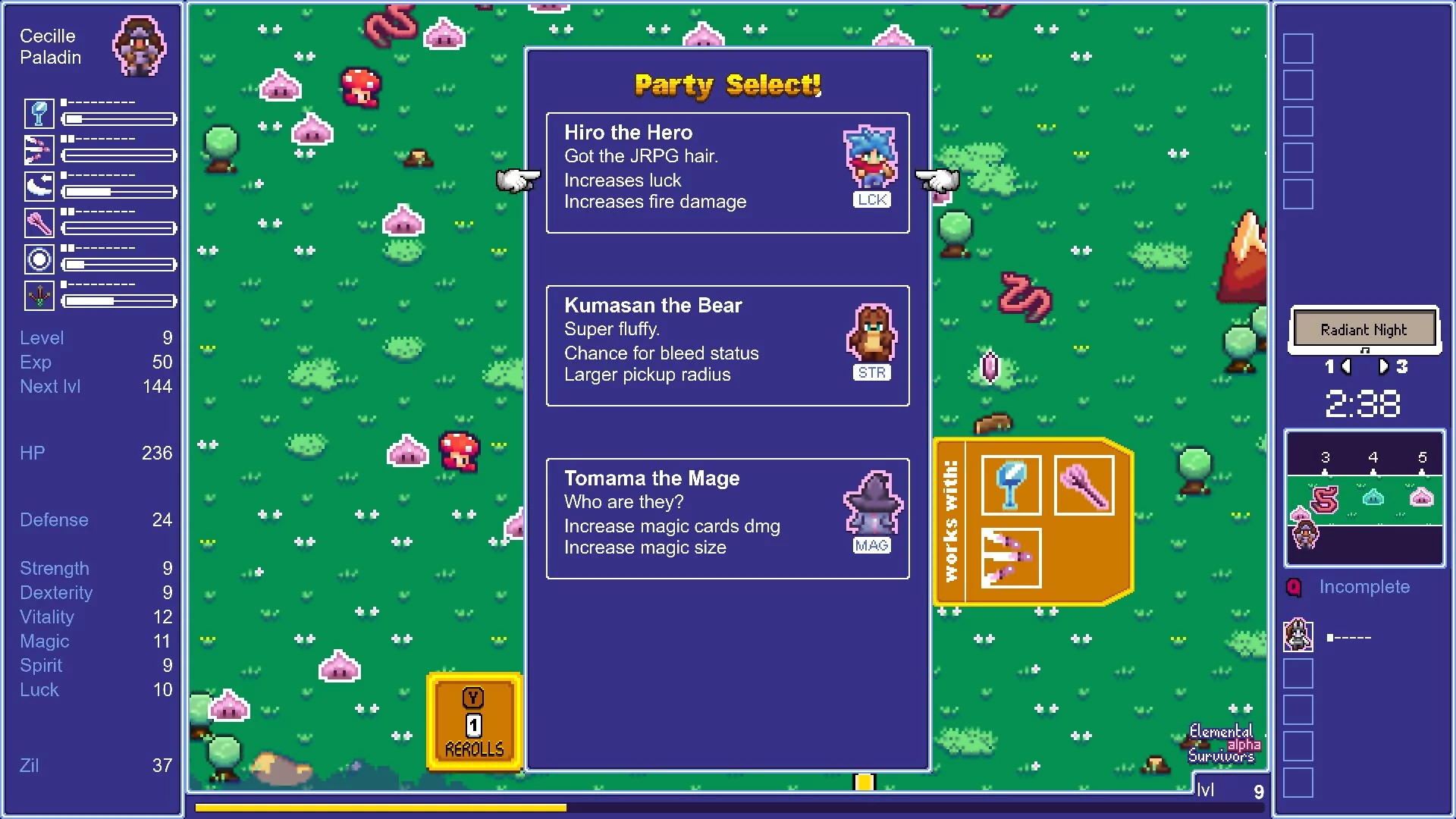 Изображение игры: Elemental Survivors