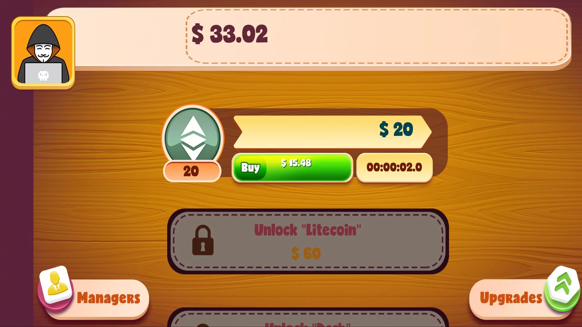 Изображение игры: Idle Crypto Capitalist