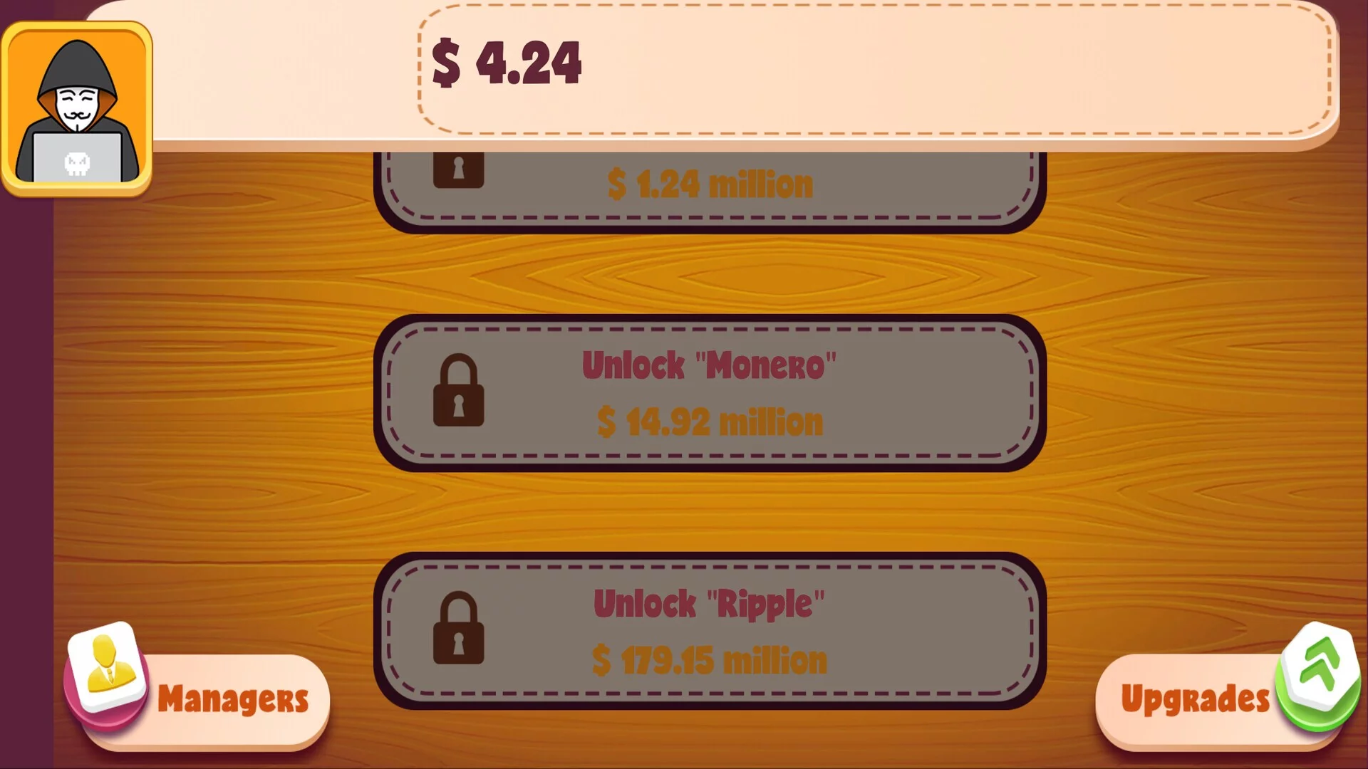 Изображение игры: Idle Crypto Capitalist