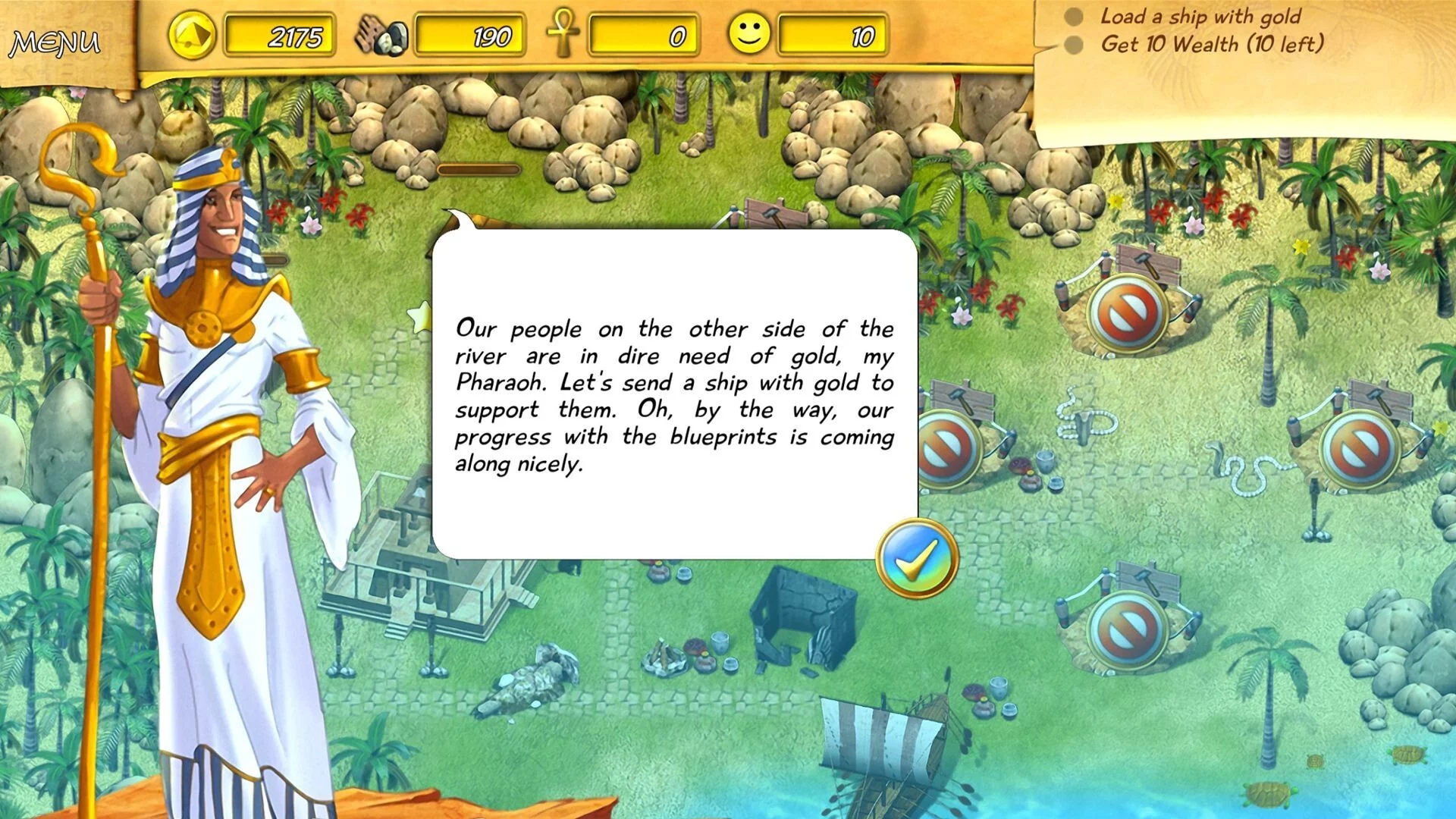Изображение игры: Fate of the Pharaoh