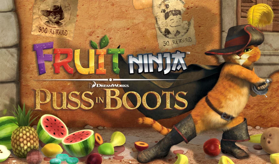 Изображение игры: Fruit Ninja: Puss in Boots