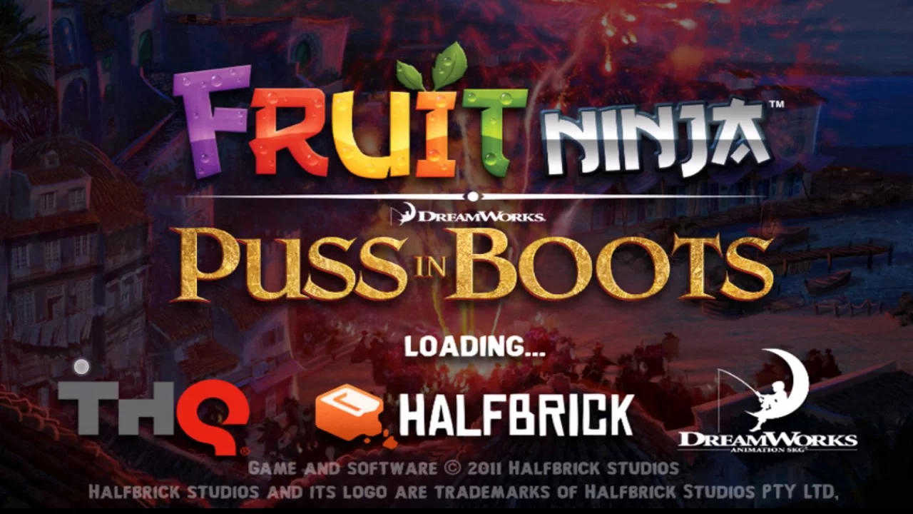 Изображение игры: Fruit Ninja: Puss in Boots