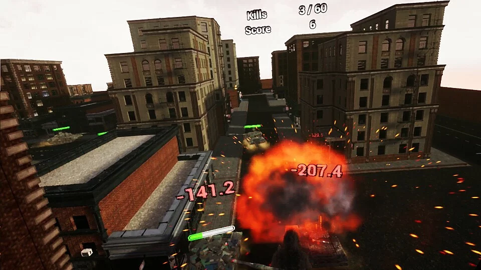 Изображение игры: VR Dinosaur City War