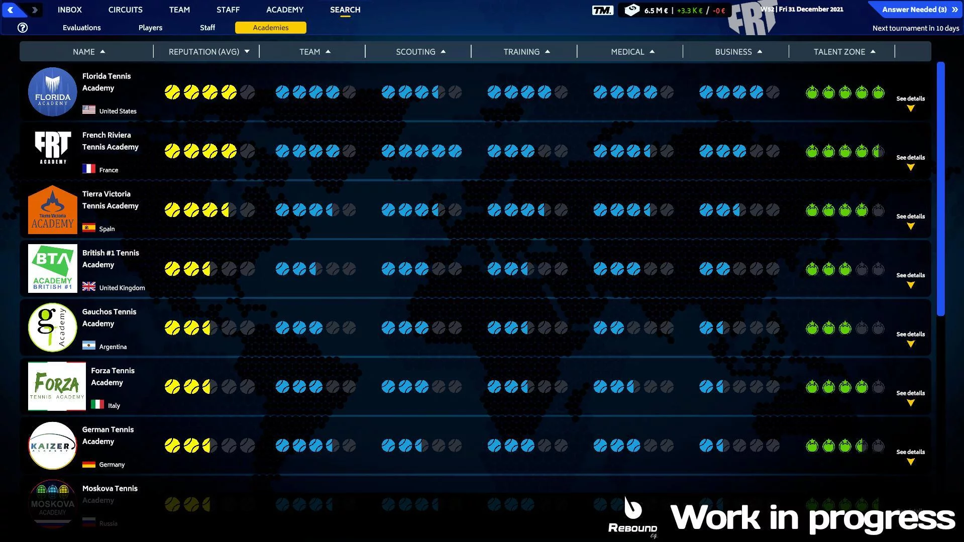 Изображение игры: Tennis Manager 2023