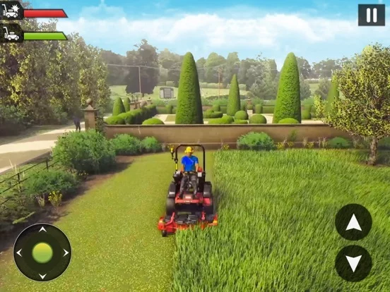 Изображение игры: Lawn Mower Grass Cutting Game