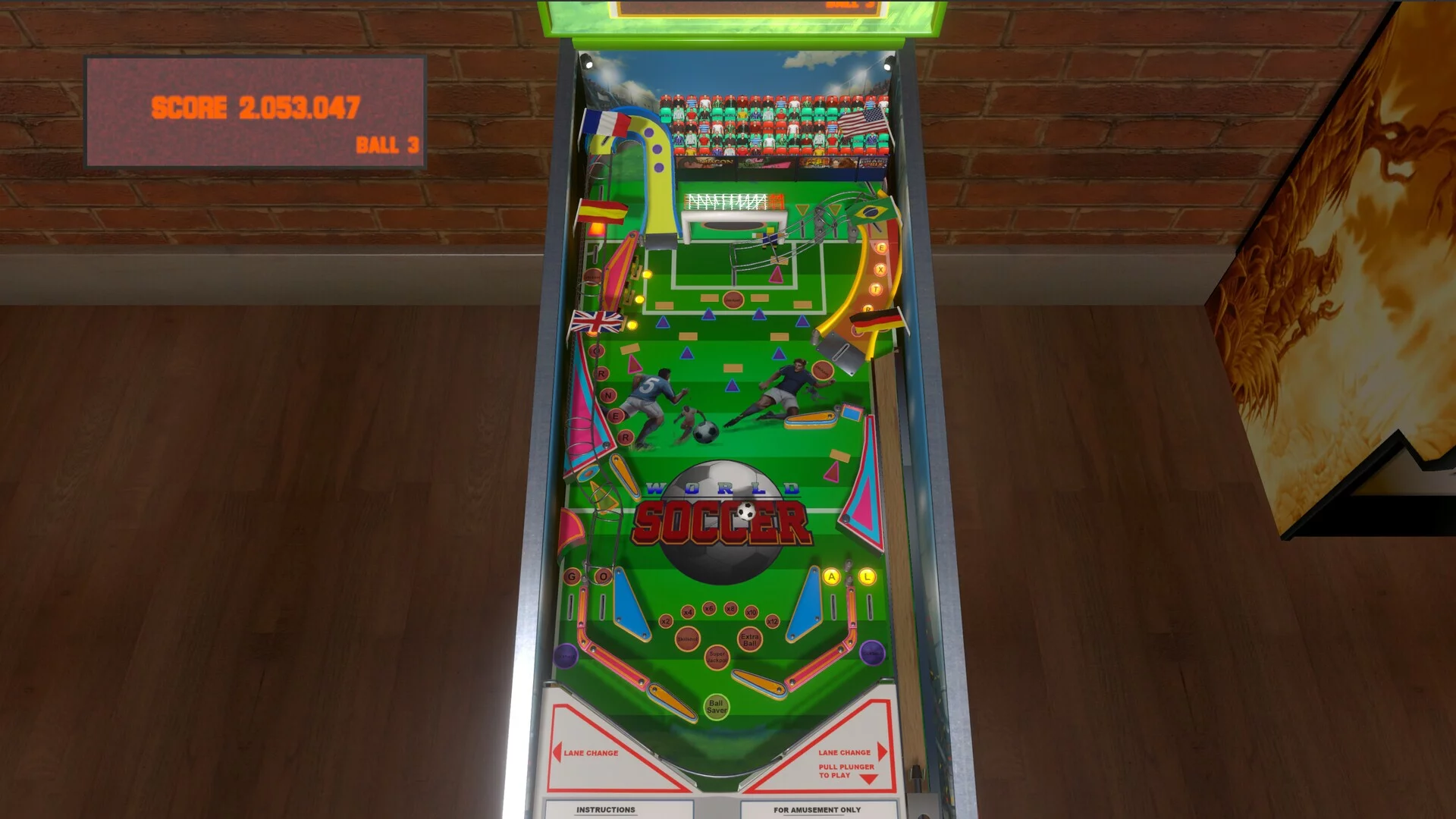 Изображение игры: World Soccer Pinball