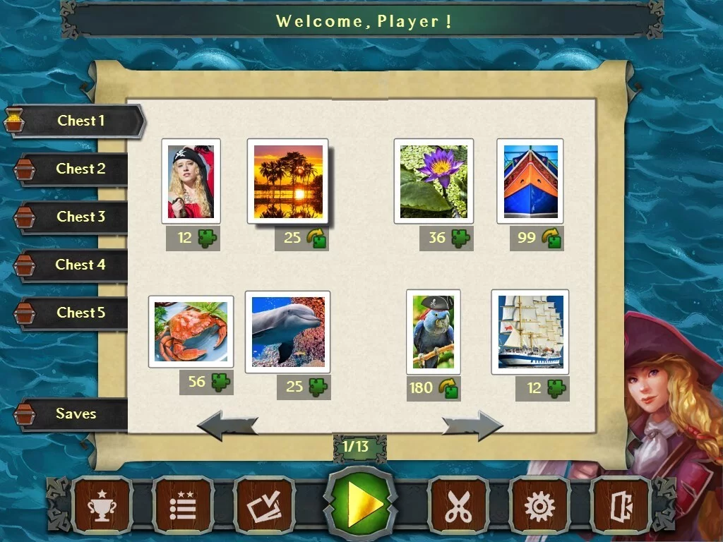 Изображение игры: Pirate Jigsaw 2