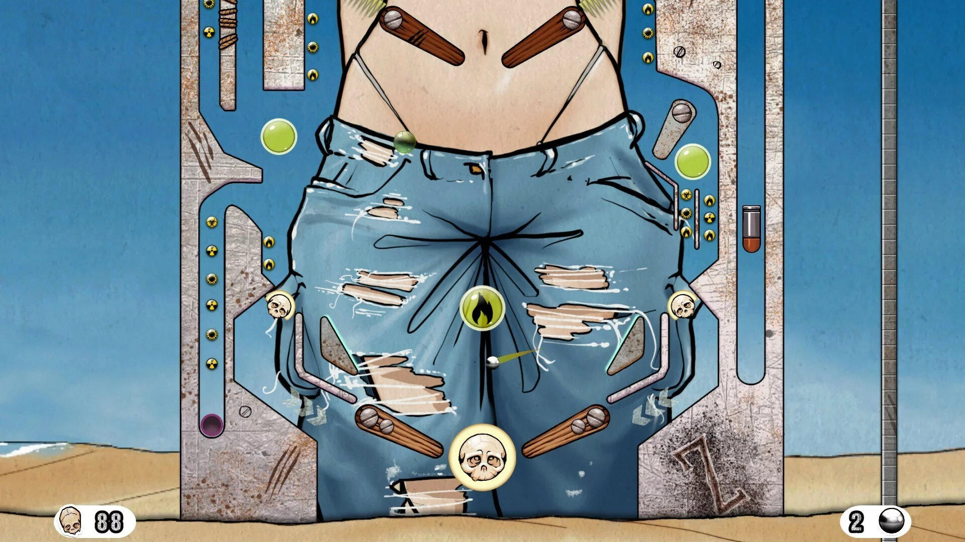 Изображение игры: Zombikini PinballZ
