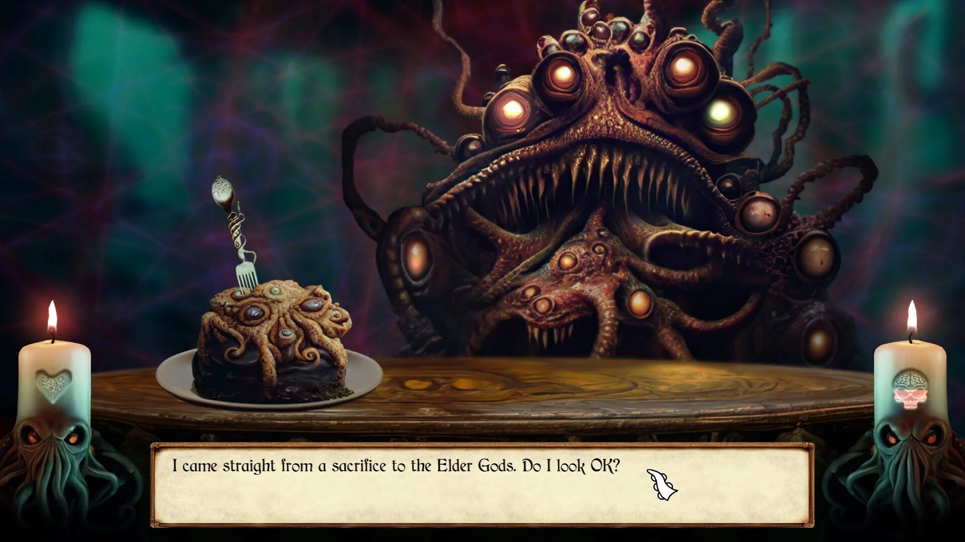 Изображение игры: NecroNomNomNom: Eldritch Horror Dating