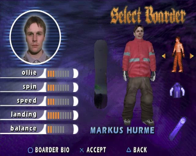 Изображение игры: Shaun Palmer's Pro Snowboarder