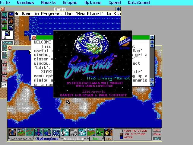 Изображение игры: SimEarth