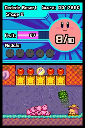 Изображение игры: Kirby Mass Attack
