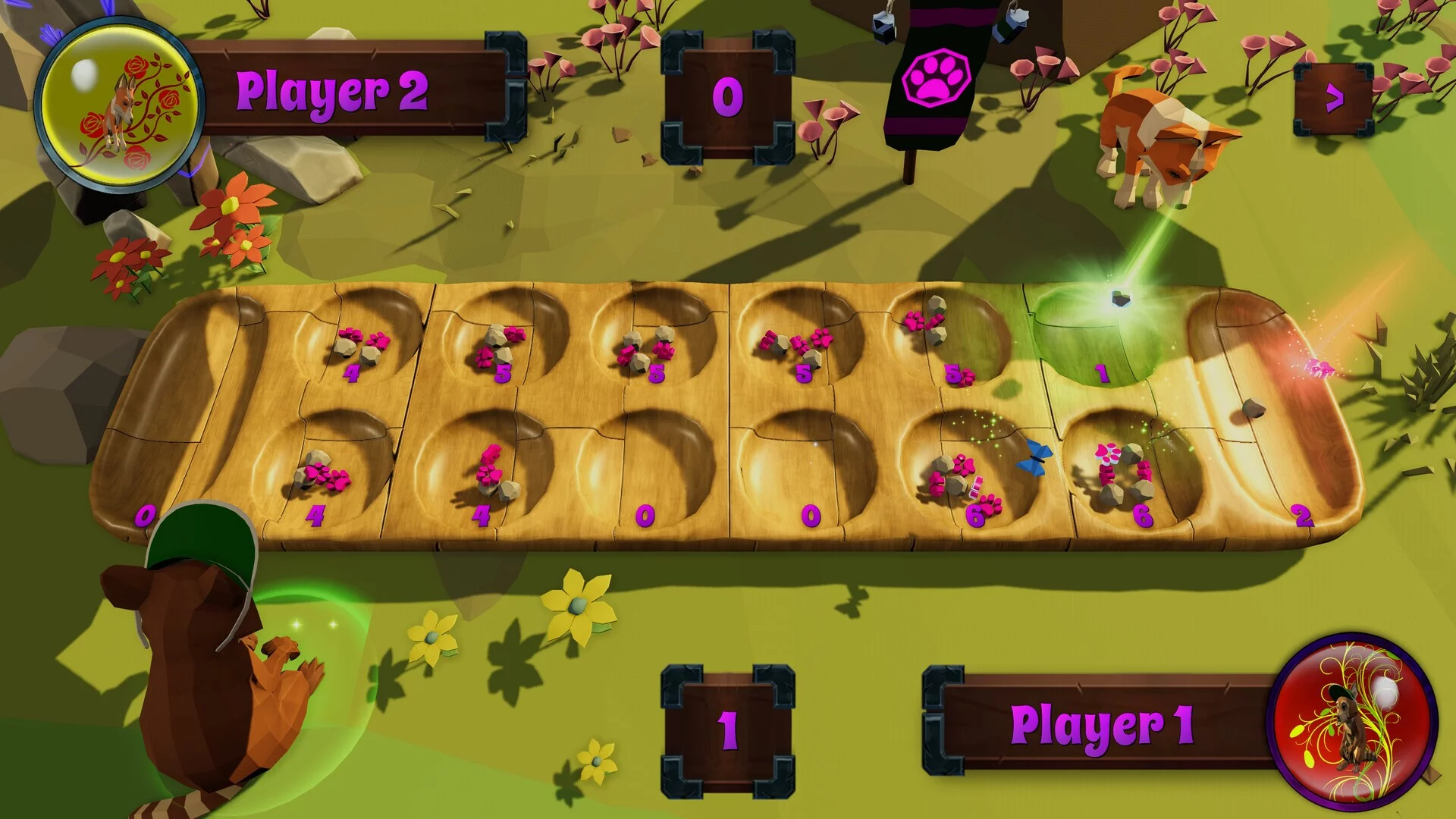 Изображение игры: Roxy Raccoon's Mancala Madness