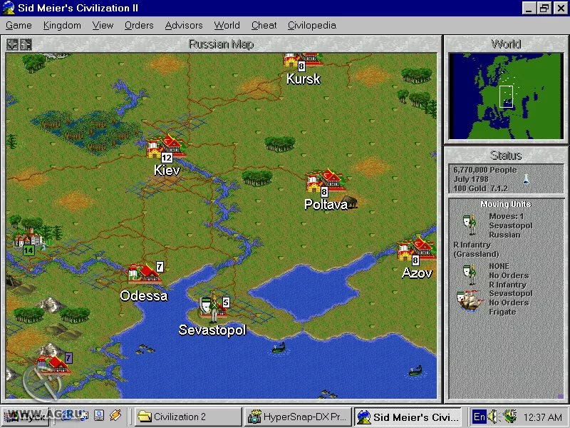 Изображение игры: Civilization 2: Conflicts in Civilization