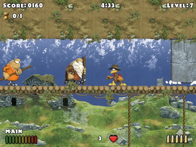 Изображение игры: Crazy Chicken: Heart of Tibet